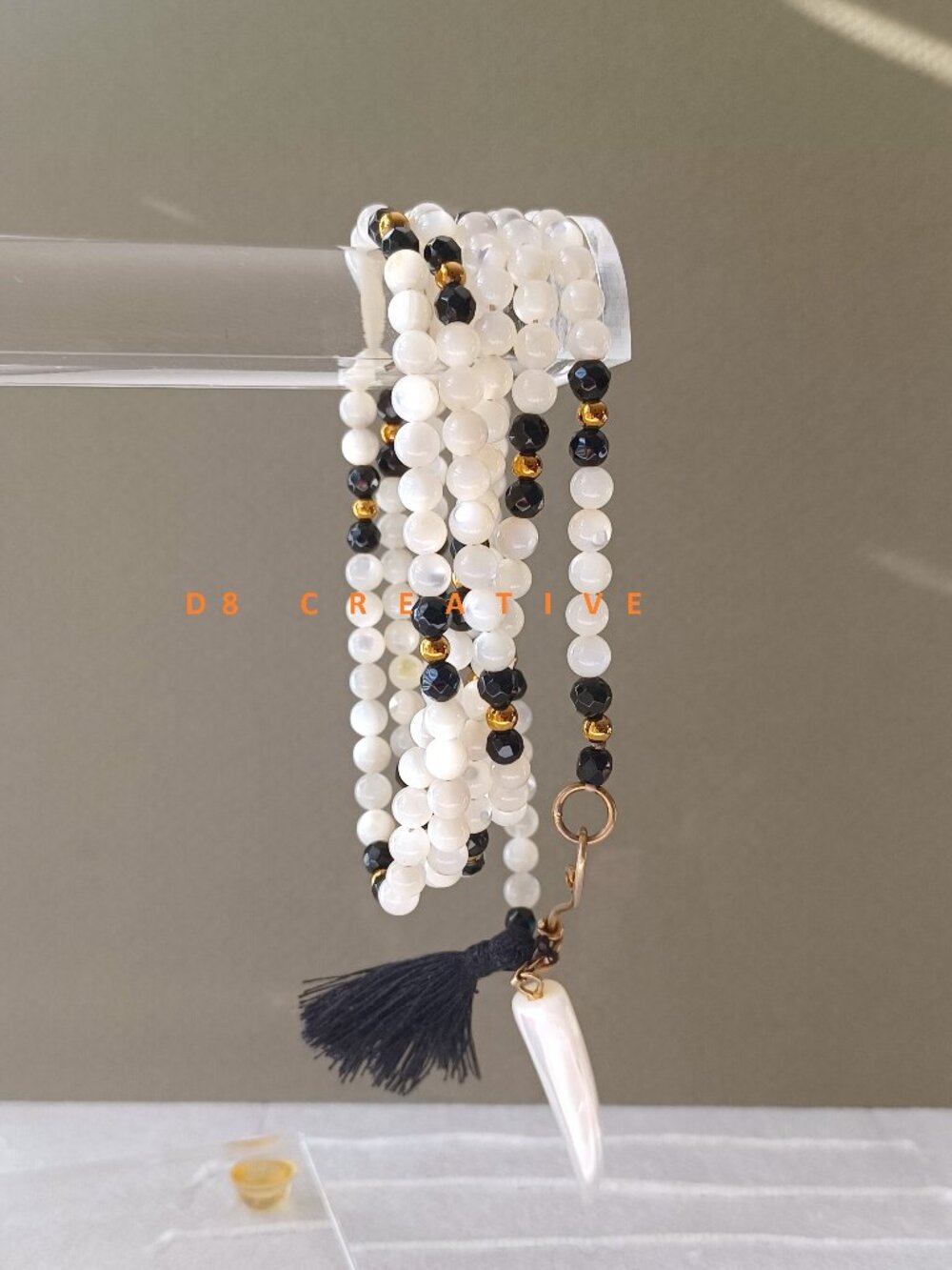 New giant clam pearl with onyx and hematite 3 styles wearing necklace & Bracelet